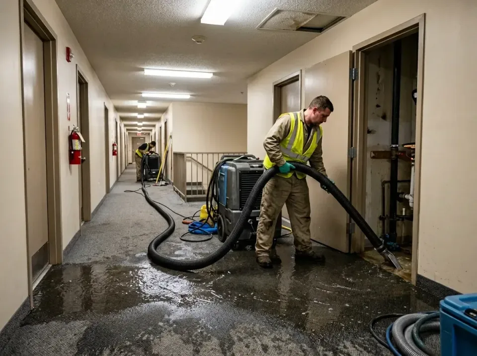multi-unit-apartment-hallway-f-005 — frequently asked questions, Emergency Burst Pipe Water Extraction & Removal in Hainesvi…